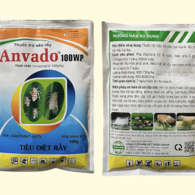 THUỐC TRỪ SÂU RẦY ANVADO 100WP 100G