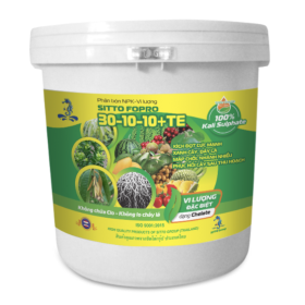 Phân bón NPK-Vi lượng SITTO FOPRO 30-10-10+TE (Xô 15kg)