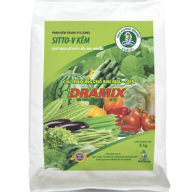 Phân bón SITTO-V KẼM DRAMIX RAU MÀU-DƯA (Gói 5kg)