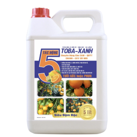 Phân bón lá TOBA XANH CAM QUÝT CHANH BƯỞI 5 lít