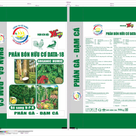 PHÂN BÓN HỮU CƠ DATA-18 ORGANIC HUMIC Bao 50kg