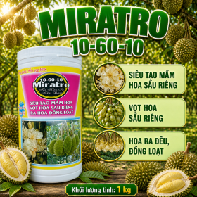 MIRATRO 10-60-10 Tạo mầm Sầu riêng 1kg (NGN)