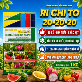 Phân bón lá hỗn hợp NPK RI CHI TO 20-20-20 (NCP)