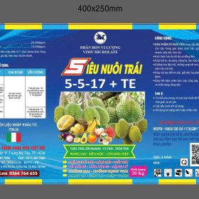 VIMY MICROLATE - SIÊU NUÔI TRÁI 5-5-17 + TE 20KG