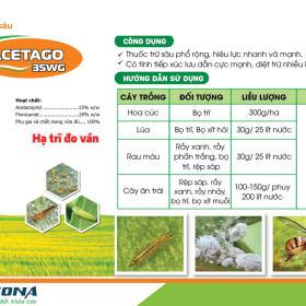 THUỐC TRỪ SÂU ACETAGO 35WG KONA