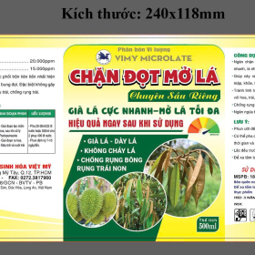 VIMY MICROLATE CHẶN ĐỌT MỞ LÁ 500ML - CHUYÊN SẦU RIÊNG