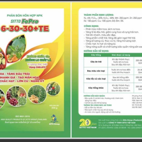 SITTO FOPRO 6 - 30 - 30 + TE NPK 250G