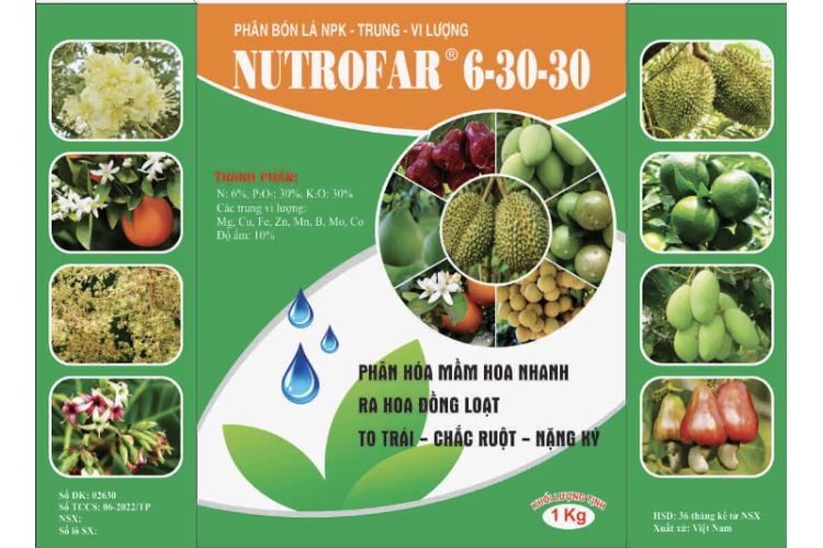 PHÂN BÓN LÁ NUTROFAR® 6-30-3