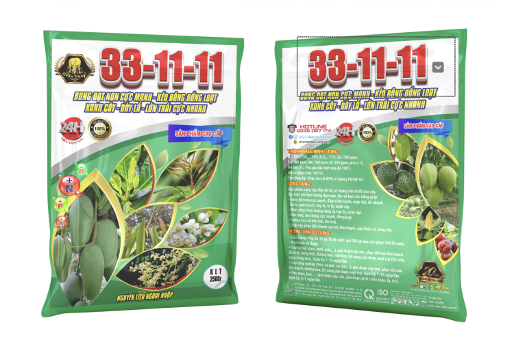 PHÂN BÓN LÁ NPK-Vi lượng 33-11-11