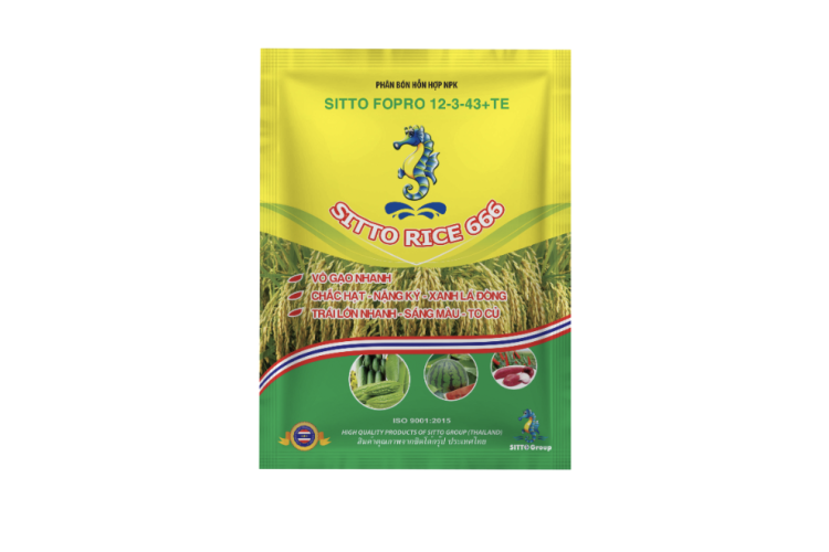 SITTO FOPRO 12-3-43+TE (SITTO RICE 666) (Gói 50g)