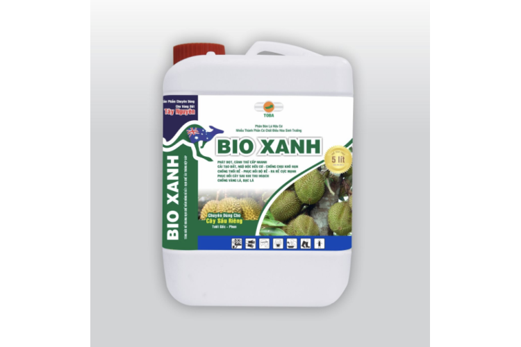 Phân Bón Lá Hữu Cơ BIO XANH Sầu Riêng CAN 5 LÍT
