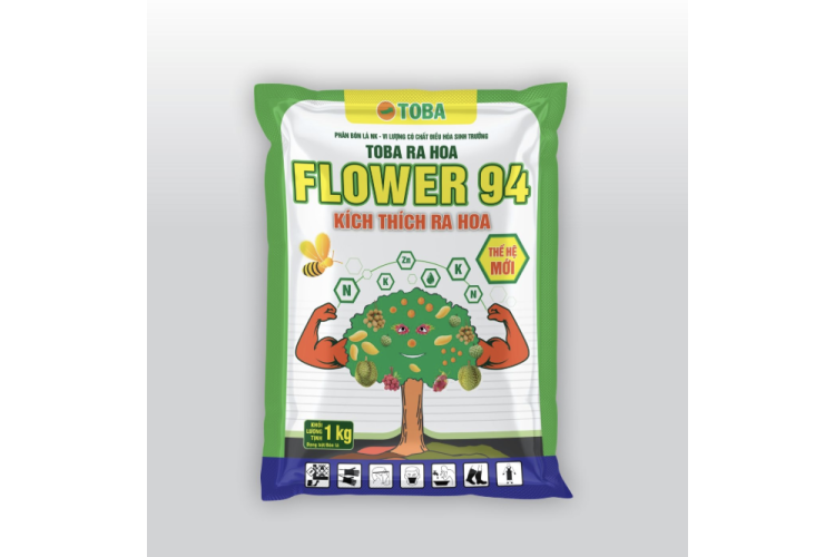 Phân bón lá TOBA RA HOA FLOWER 94 Gói 1kg