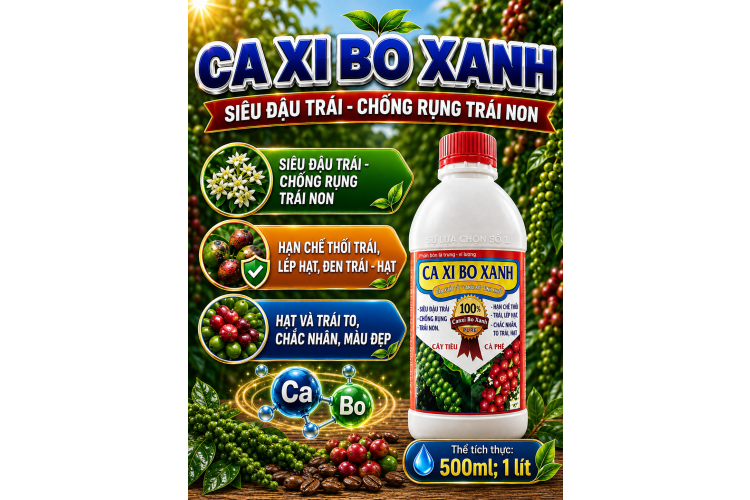 Phân bón lá trung-vi lượng CA XI BO XANH (NCP)