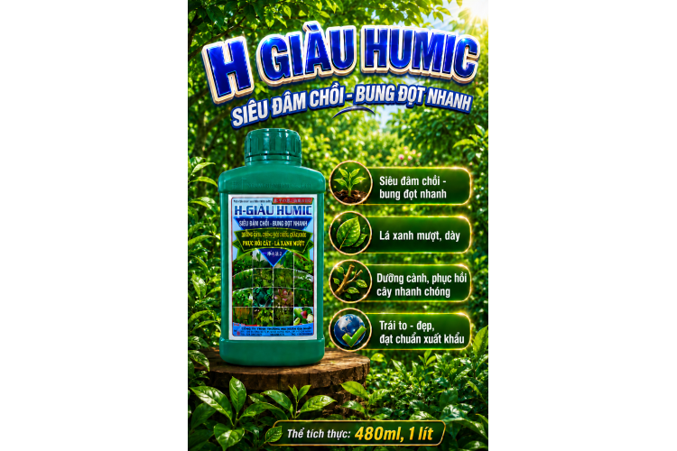 Phân bón H GIÀU HUMIC Siêu đâm chồi (NGN)