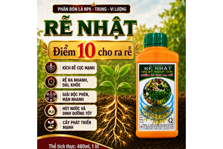 Phân bón lá NPK RỄ NHẬT (NGN)