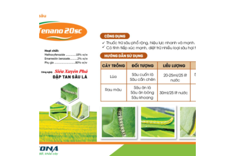 THUỐC TRỪ SÂU TENANO 20SC KONA