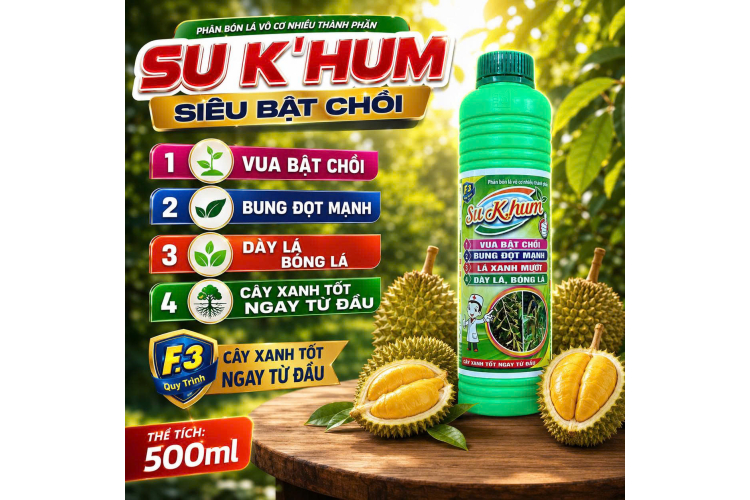 Phân bón lá SU K'HUM siêu bật chồi F3 (NGN)