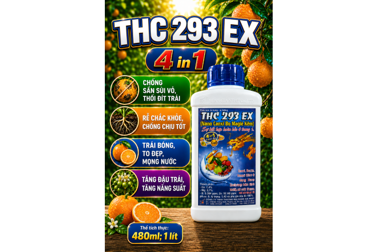 Phân bón THC 293 EX 4 trong 1 (NGN)