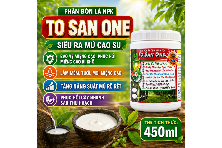 Phân bón lá NPK O SAN ONE cho cây Cao Su (NCP)