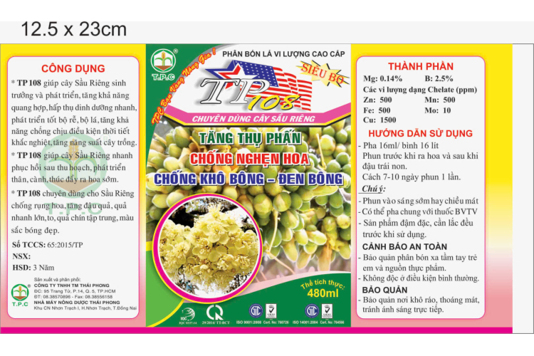 PHÂN BÓN LÁ CAO CẤP TP 108 