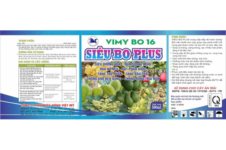 VIMY BO 16 - SIÊU BO PLUS 500ML