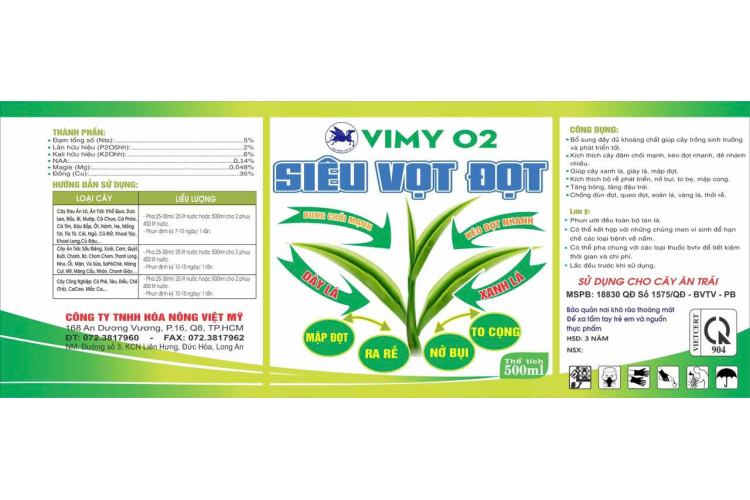 VIMY 02 SIÊU VỌT ĐỌT 500ML