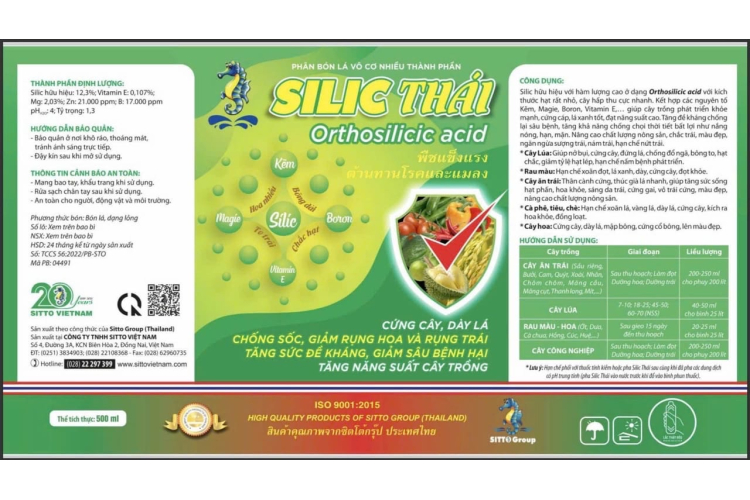 SILIC THÁI 500ML SITTO